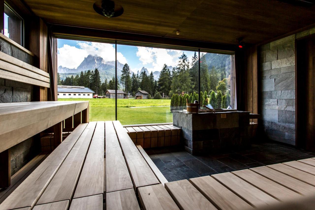Hotel Monika Sexten Exteriör bild Sauna